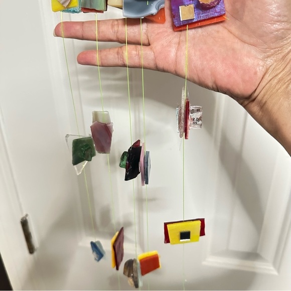 Hanging wall decor OOAK Assemblage Art Handmade Mosaic Indoor/Outdoor - Picture 10 of 15